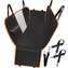 Dog Car Seat Cover Heavy Duty 600D Waterproof Pet Mat Rear Back Seat Hammock - Black.