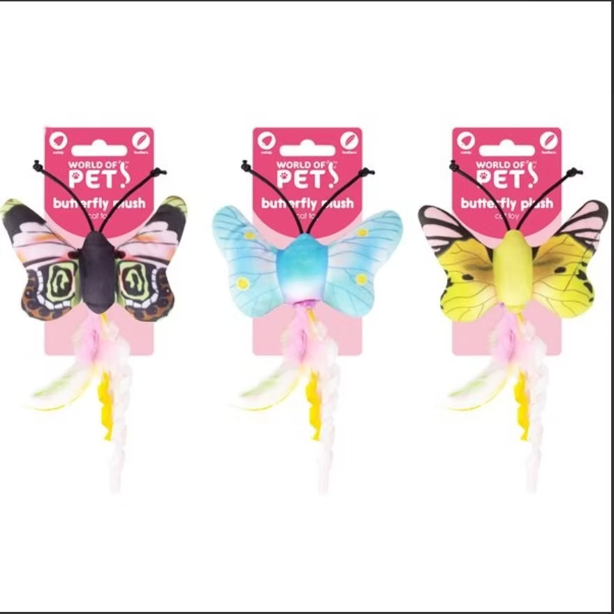 Butterfly Catnip Toy (random colour sent)